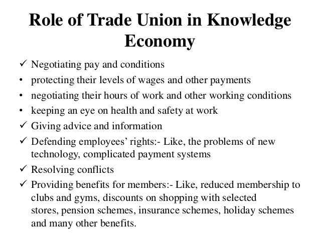 trade union in india role of trade union ppt